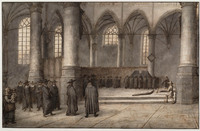 Q 048
          <br/>
          Een begrafenis in Laurenskerk te Alkmaar
          <br/>
          <em>Doomer, Lambert (1624-1700)</em>